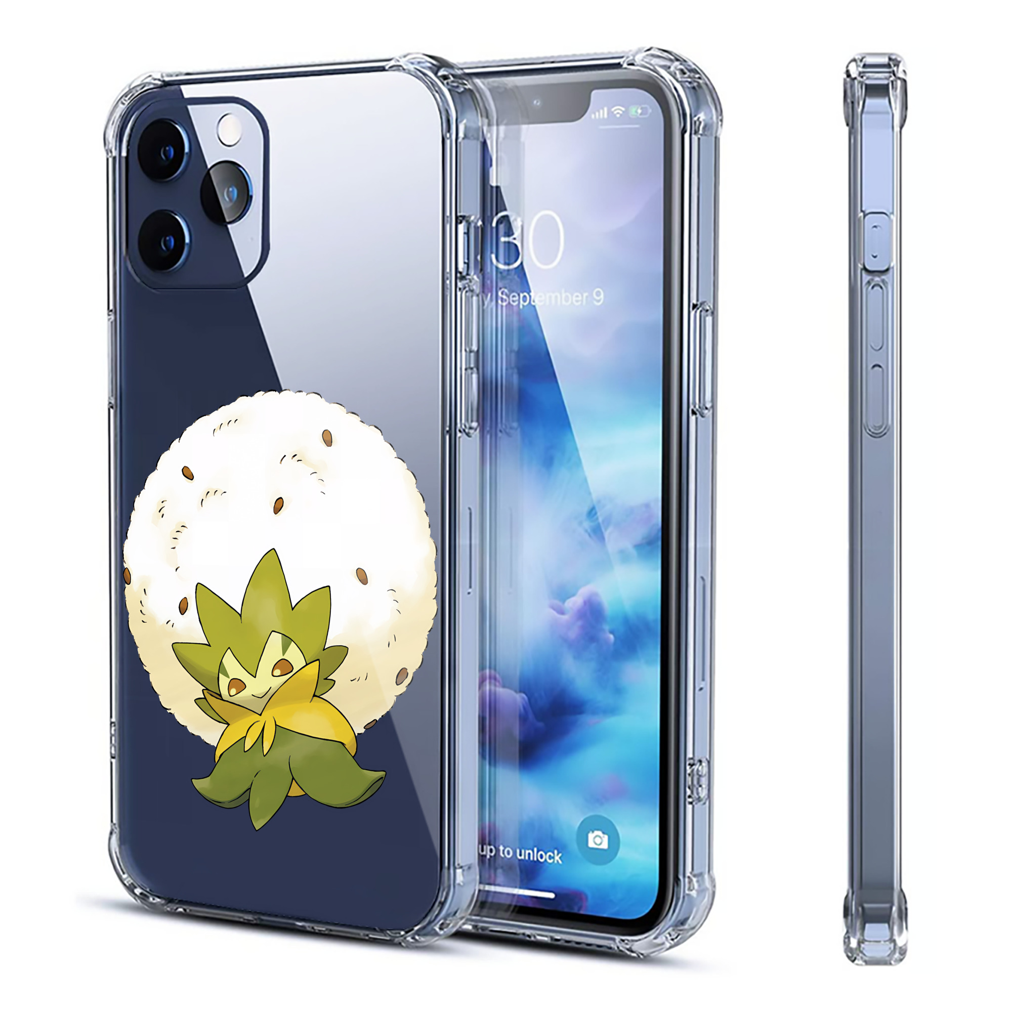 （画像用） ポケットモンスター Pokémon 【iPhone 12シリーズ対応】透明スマホケース（クリアソフトケース）